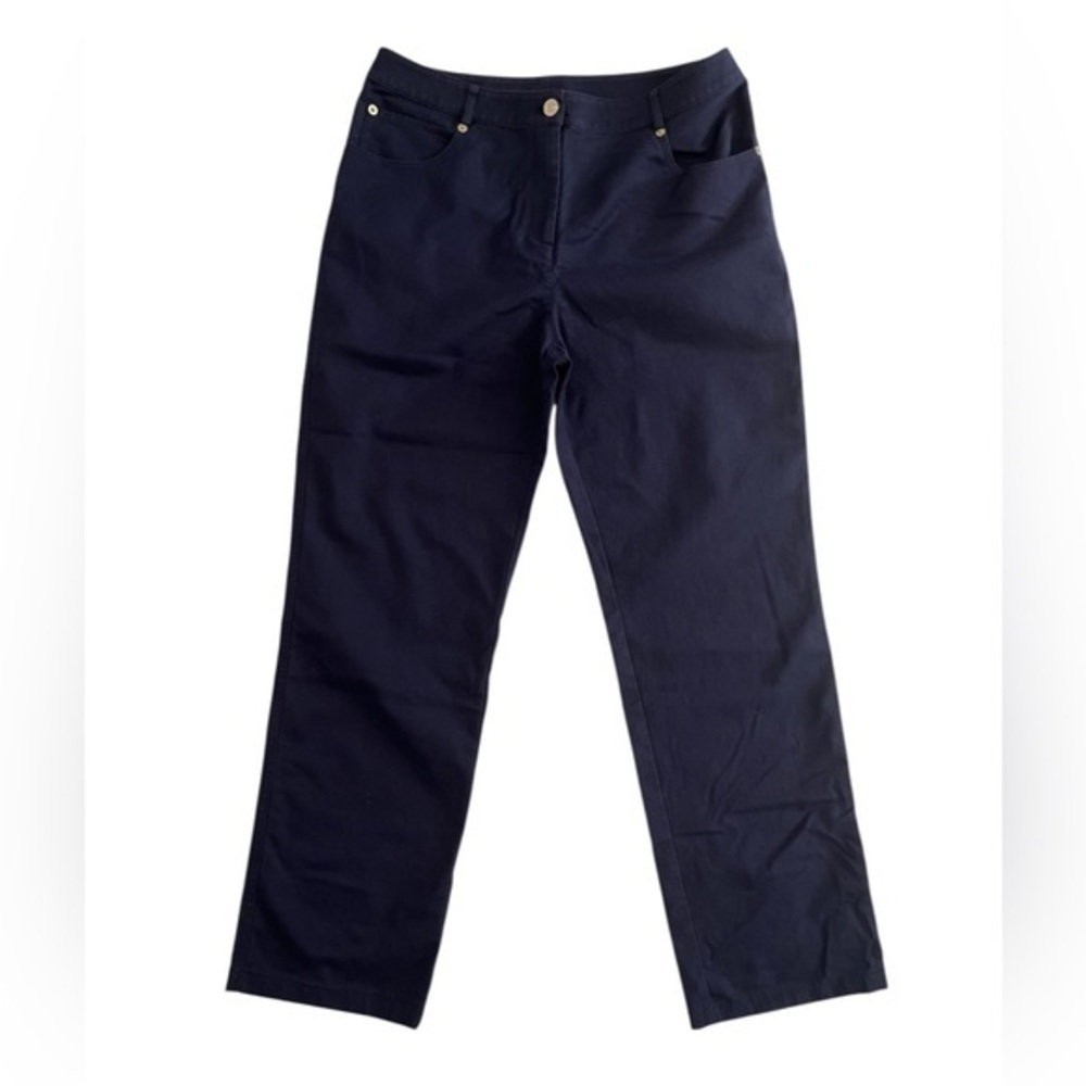 St. John Elegant Dark Blue Trousers